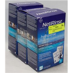 LOT OF 3 NETIRINSE SELF-MIX NASAL CARE.