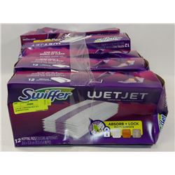 LOT OF 5 SWIFFER WET JET MOPPING PADS.