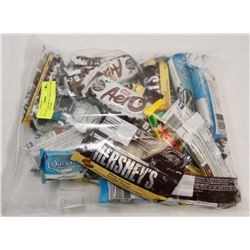 BAG OF ASSORTED CHOCOLATE AND PROTEIN BARS