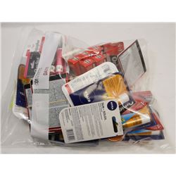 BAG OF MISC INCL ORA JEL AND LIP PRODUCTS.