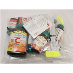 BAG OF ASSORTED JAMIESON SUPPLEMENTS AND VITAMINS.