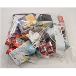 BAG OF MISC INCL ORA JEL AND LIP PRODUCTS.