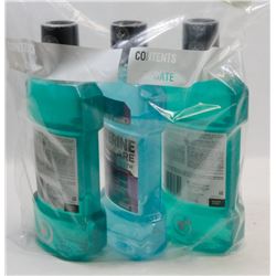 BAG OF 3 LISTERINE MOUTH WASH.