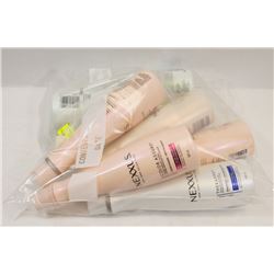 BAG OF ASSORTED NEXXUS SHAMPOOS AND CONDITIONERS.