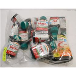 BAG OF ASSORTED JAMIESON SUPPLEMENTS AND VITAMINS.