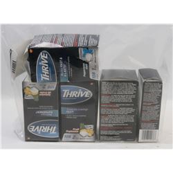 BAG OF ASSORTED THRIVE PRODUCTS.