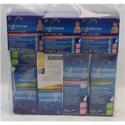 BAG OF ASSORTED HYDRASENSE NASAL CARE PRODUCTS.