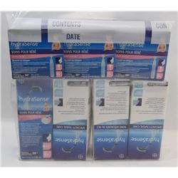BAG OF ASSORTED HYDRASENSE NASAL CARE PRODUCTS.
