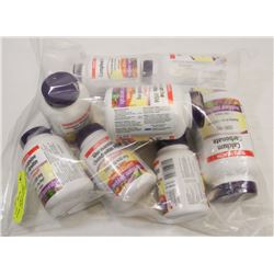 BAG OF ASSORTED WEBER NATURAL SUPPLEMENTS.