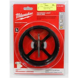 MILWAUKEE RECESSED LIGHT HOLESAW 5 AND 3/8" FOR