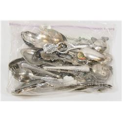 BAG OF VINTAGE COLLECTORS SPOONS