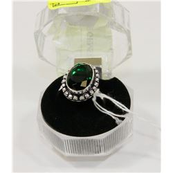 #87-CHROME DIOPSIDE GEMSTONE RING