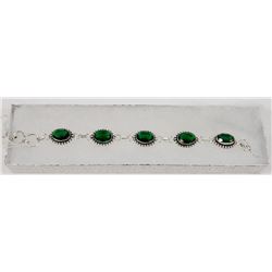 #90-CHROME DIOPSIDE GEMSTONE BRACELET