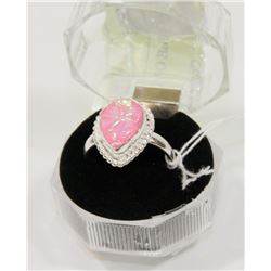 #91-AUSTRALIAN TRIPLE OPAL GEMSTONE RING