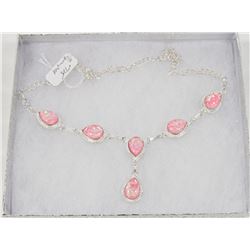 #93-AUSTRALIAN TRIPLE OPAL GEMSTONE NECKLACE
