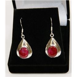 #51-NATURAL RED RUBY GEMSTONE EARRINGS