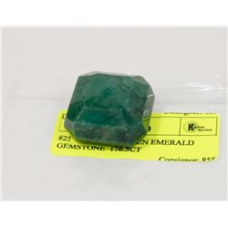 #25-NATURAL GREEN EMERALD GEMSTONE  176.5CT