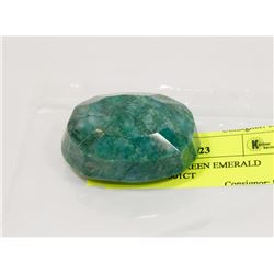 #28-NATURAL GREEN EMERALD GEMSTONE  301CT