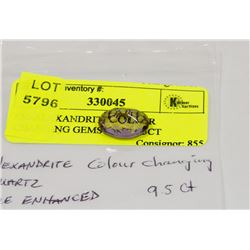 #50-ALEXANDRITE COLOUR CHANGING GEMSTONE 9.5CT