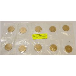 10 SEALED 1867-1967 CENTENNIAL MEDALLIONS.