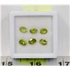 Image 1 : #12-NATURAL GREEN PERIDOT GEMSTONES  5CT