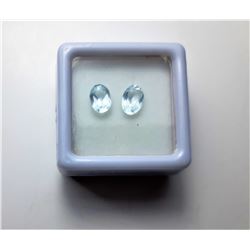 12)  LOT OF MATCHED OVAL NATURAL BLUE