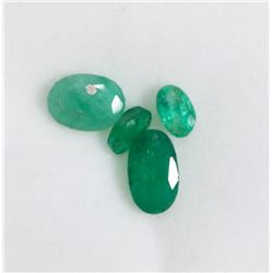 21) ASSORTED GENUINE EMERALD GEMSTONES