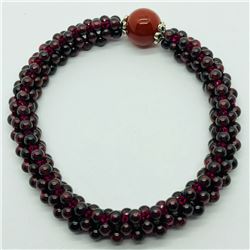 57) GARNET FLEXIBLE BRACELET