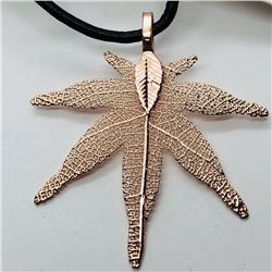 79) FASHION JEWELRY NATURAL LEAF NECKLACE
