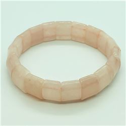 105) ROSE QUARTZ FLEXIBLE BRACELET