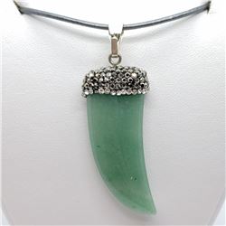 140) STERLING SILVER GEMSTONE NECKLACE