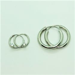 145) LOT OF TWO STERLING SILVER EARRINGS