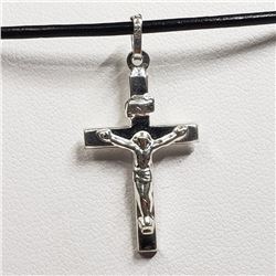 191) STERLING SILVER CROSS NECKLACE