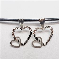 193) STERLING SILVER PENDANT WITH CORD NECKLACE