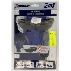 KOBALT SAFETY GLASSES WITH GLOVES.