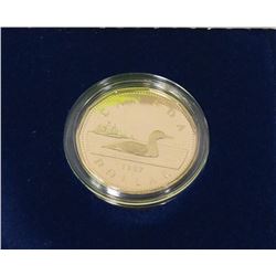 1987 CANADA LOONIE IN CASE, NICKEL ELECTROPLATED