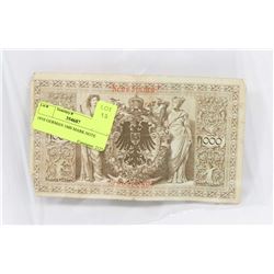 1910 GERMAN 1000 MARK NOTE