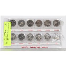1999 CANADA MILLENIUM QUARTER SET
