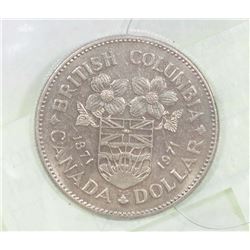 1871-1971 BC CENTENNIAL $1 DOLLAR COIN