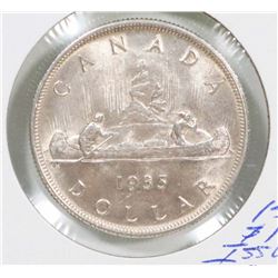 1935 CANADA SILVER $1 COIN
