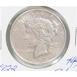 1923 USA SILVER PEACE $1