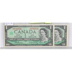 LOT OF 2 CANADA 1967 $1 BILLS,