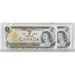 LOT OF 2 CANADA 1973 $1 BILLS