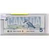 1986 CANADA $5 BILL, KINGFISHER