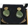 PAIR OF JADE EARRINGS.