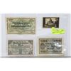 Image 1 : 4 PIECES OF WORLD WAR ONE MONEY.