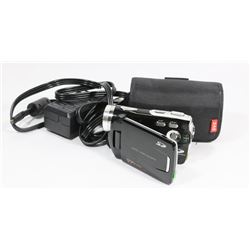 SLIM 8.0 MEGAPIXEL CAMCORDER WITH CHARGER, ADAPTER