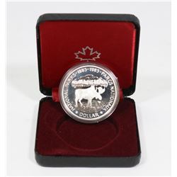 1885-1985 CANADIAN NATIONAL PARKS MOOSE SILVER