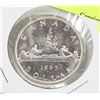 Image 1 : 1965 CANADIAN SILVER DOLLAR COIN.