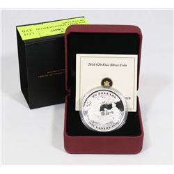 2010 RCM CANADIAN $20 FINE SILVER COIN.